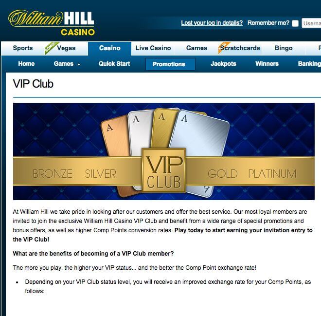 ¿Cómo ser un VIP en William Hill?