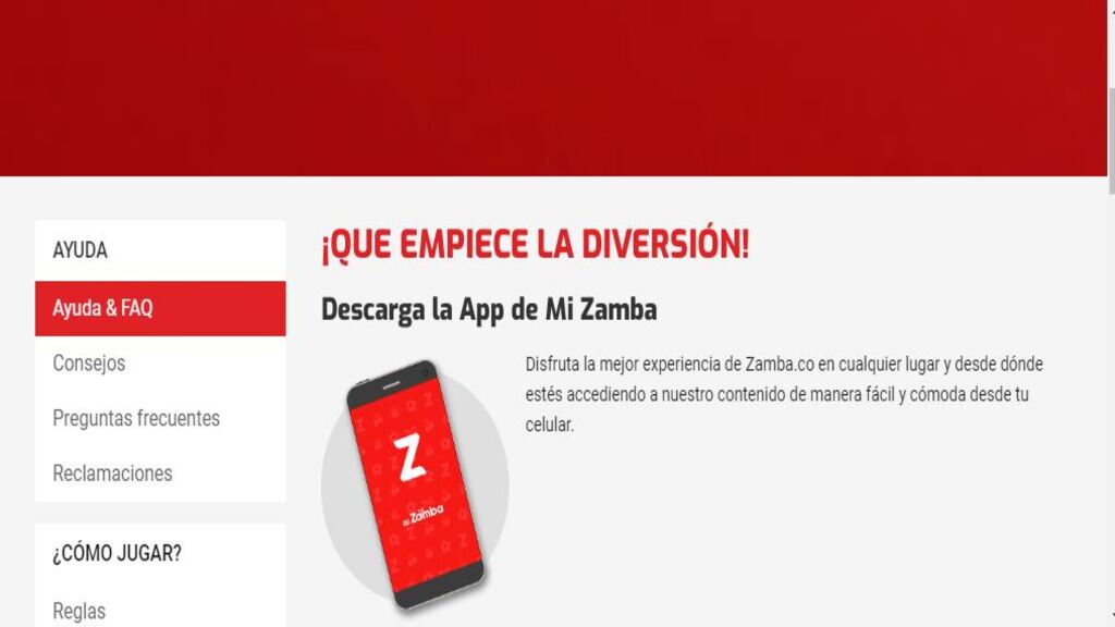 ¿Cómo y dónde descargar la app de Zamba Colombia?
