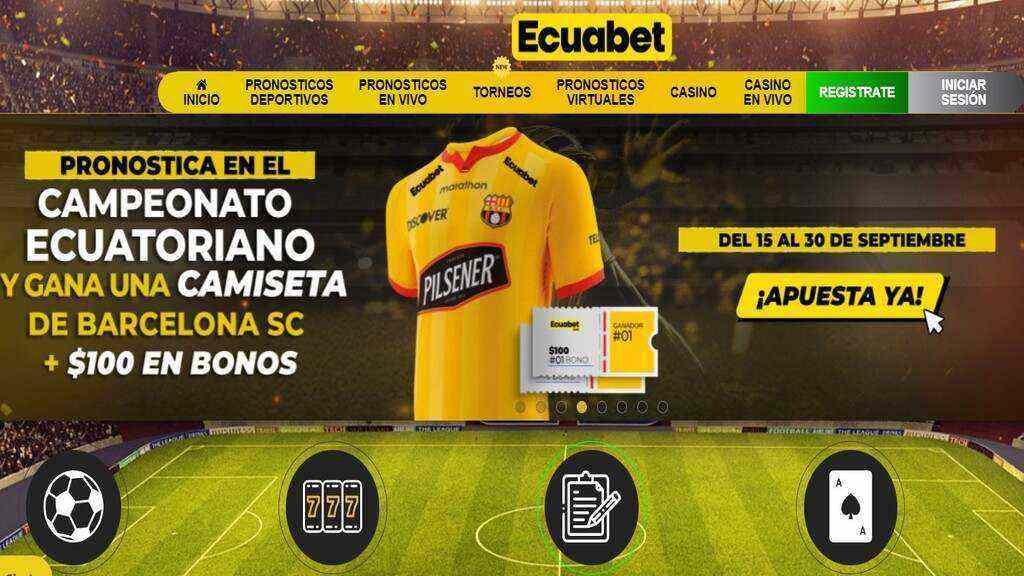 Sorteo camiseta de la liga ecuatoriana en Ecuabet