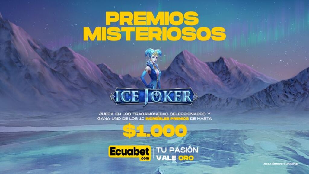 Premios misteriosos Ice Joker de Ecuabet
